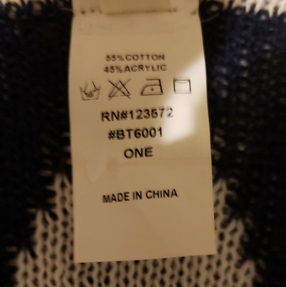 Navy and white cardigan - Picture 5 of 7